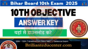 Bihar Board 10th AnswerKey 2025 of All Subjects Pdf 