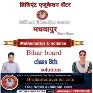 Bihar Board Class 8th Maths Solutions in Hindi 