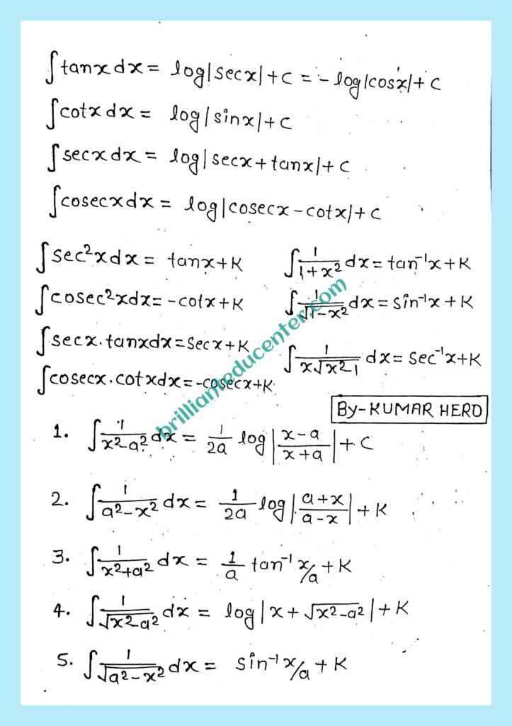 %filename Class 12 maths formula Class 12 maths formula