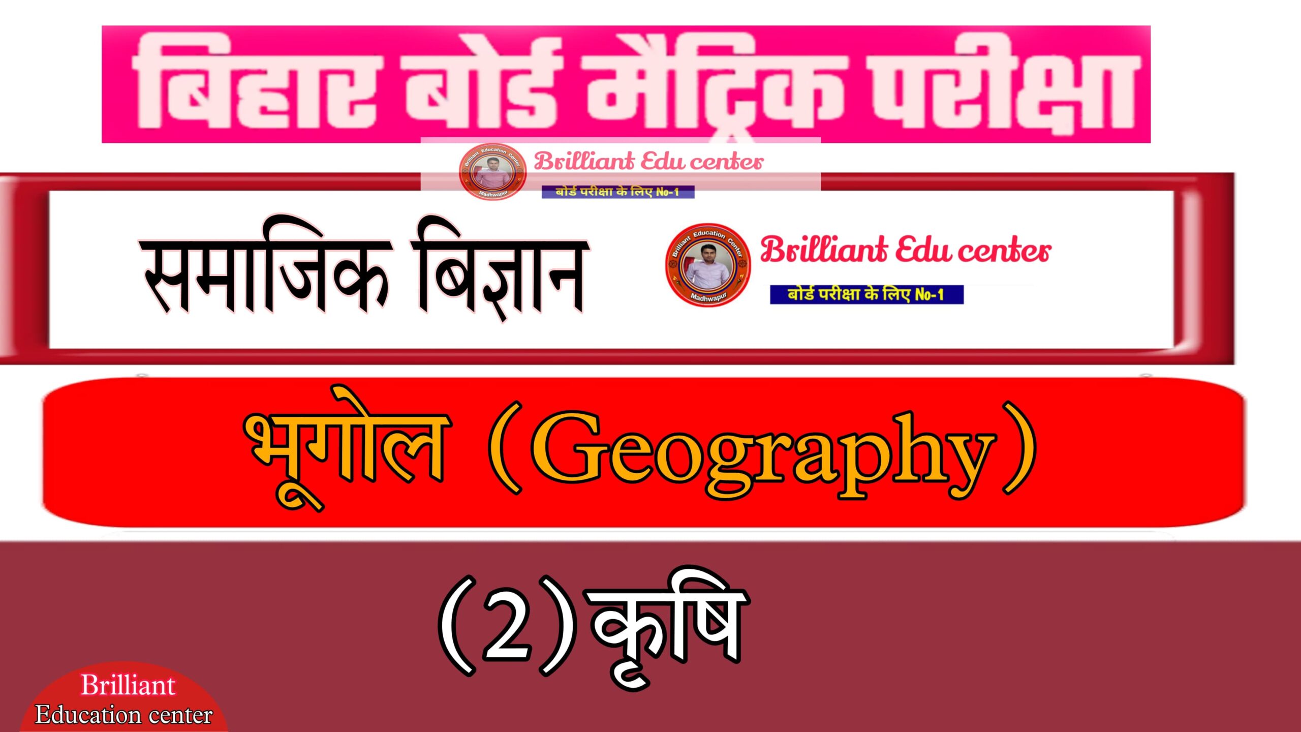 Bihar Board Class 10 Geography Chapter 2 कृषि | Social Science ...